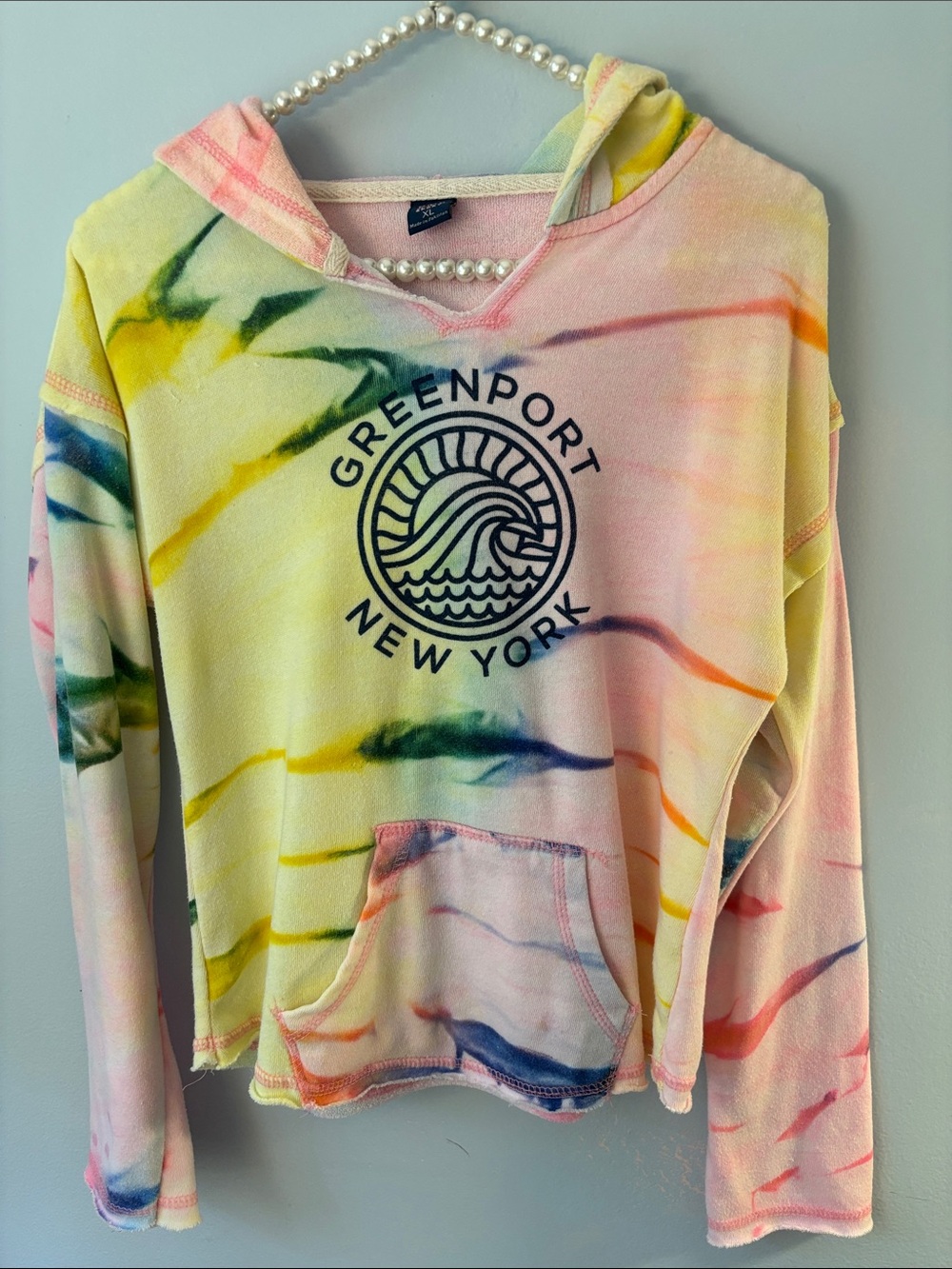 MV Sport Pastel Tie-Dye Greenport New York Hoodie